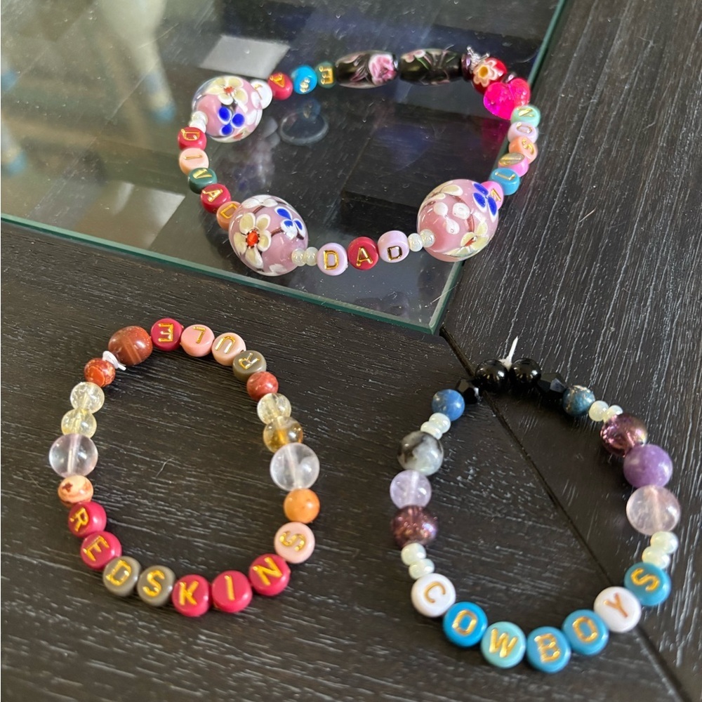 Handmade Upcycled Jewelry with REAL Crystals or whichever you want! You name it! - Picture 2 of 16